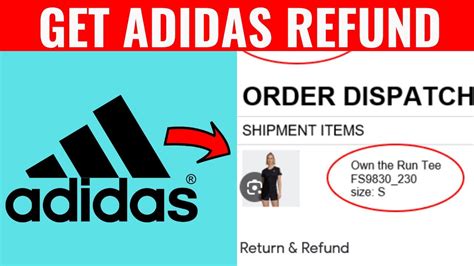 adidas refund status|return adidas online purchase.